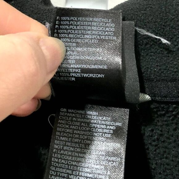 Men's The North Face Fleece Zip Up Jacket in Black Size Medium. #127 - Picture 6 of 6